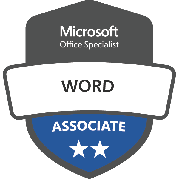 Office Specialist: Word Associate badge